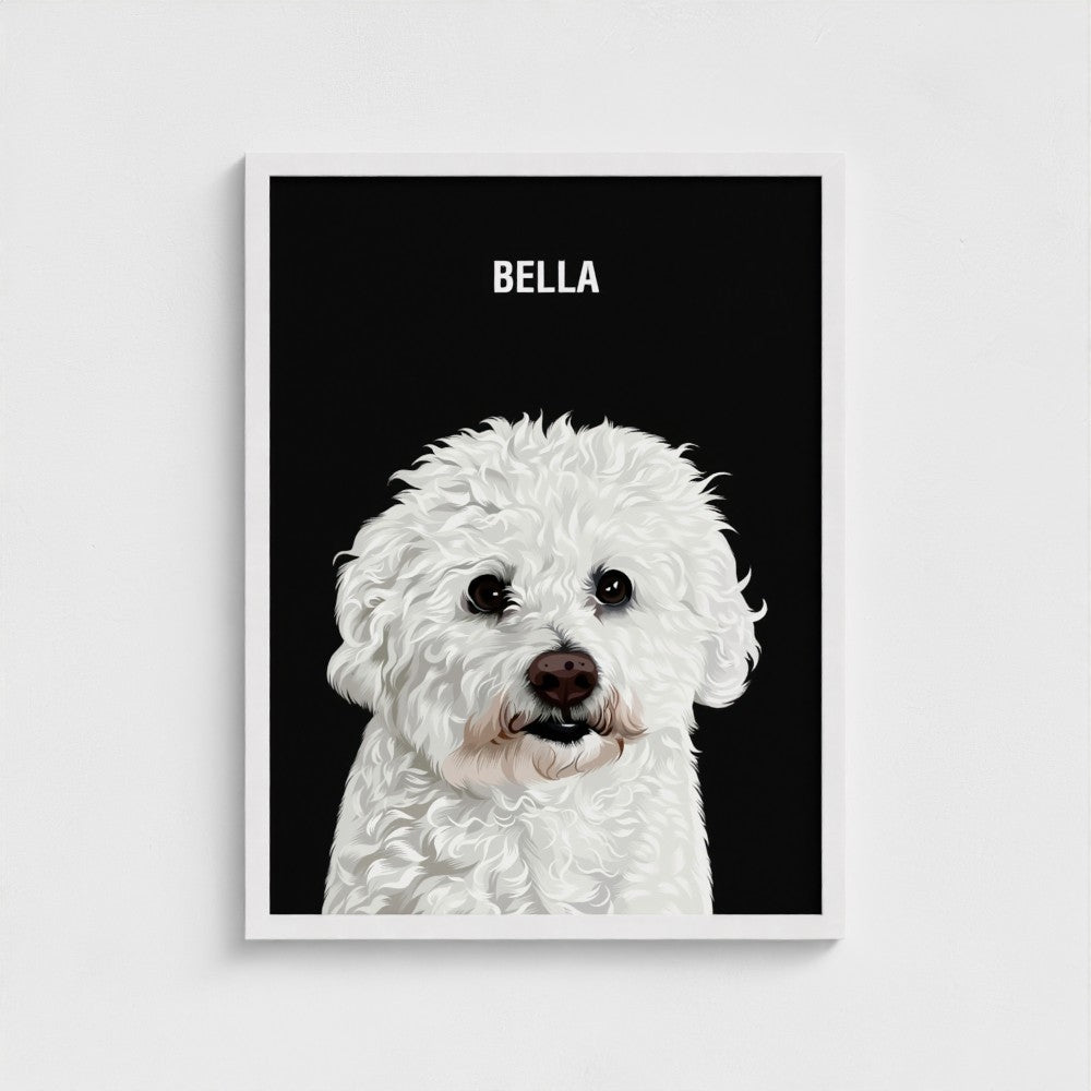 Pet Portrait - Ralph and Bailey - 8x10 - 12x16 - 18x24 - Custom Pet Portrait - ireland