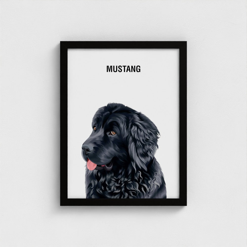 Pet Portrait - Ralph and Bailey - 8x10 - 12x16 - 18x24 - Custom Pet Portrait - ireland