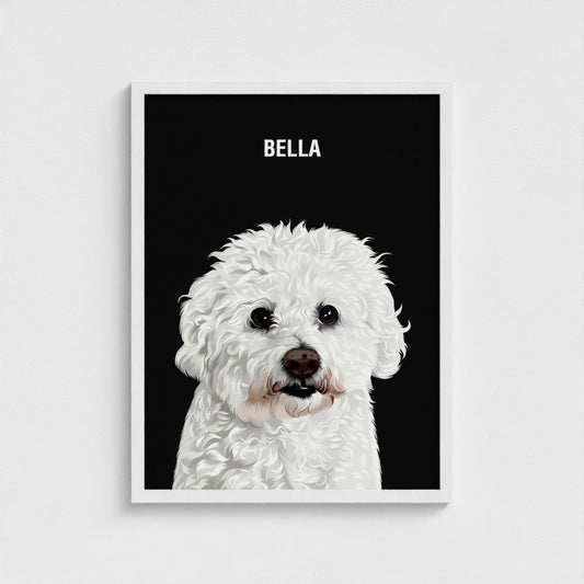 Pet Portrait - Ralph and Bailey - 8x10 - 12x16 - 18x24 - Custom Pet Portrait - ireland