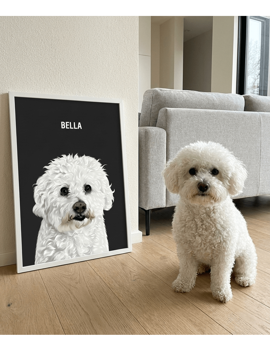 Personalized Pet Portrait - Ralph Baileysize